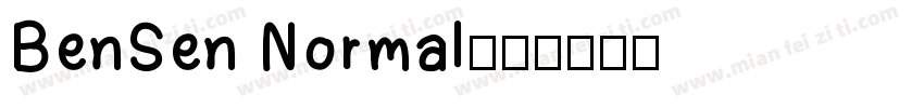 BenSen Normal字体转换